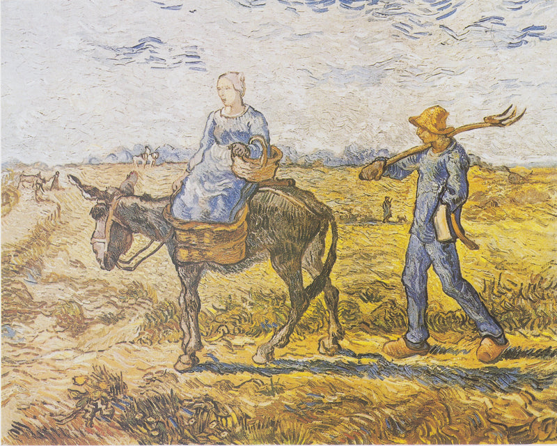 Ochtend. Aan het werk (naar Millet) - Vincent van Gogh