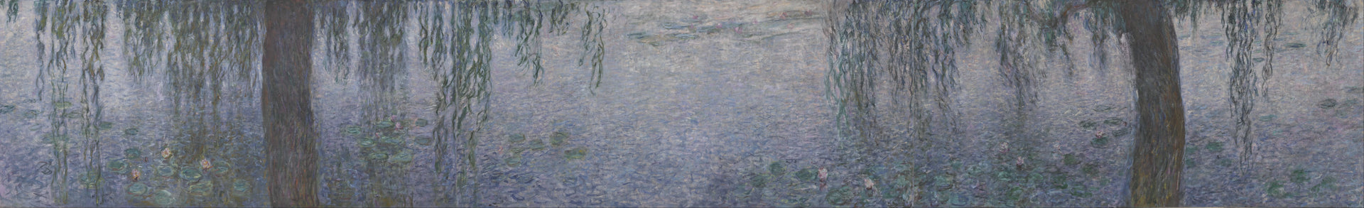 Le Matin clair aux saules de Claude Monet, 1914–1926 – musée de l’Orangerie INV 20106, trois panneaux