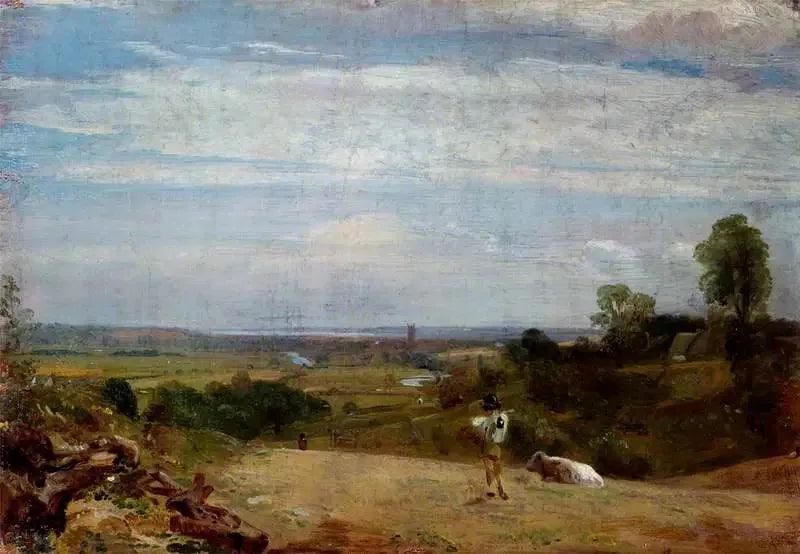 Zomer ochtend: Dedham vanaf Langham - John Constable
