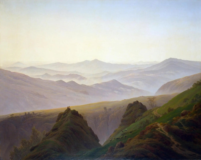 Ochtend in de bergen - Caspar David Friedrich