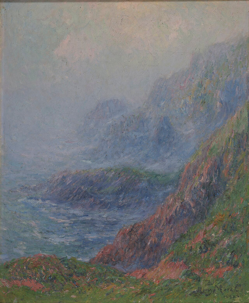 Mistige ochtend op Ouessant - Henry Moret