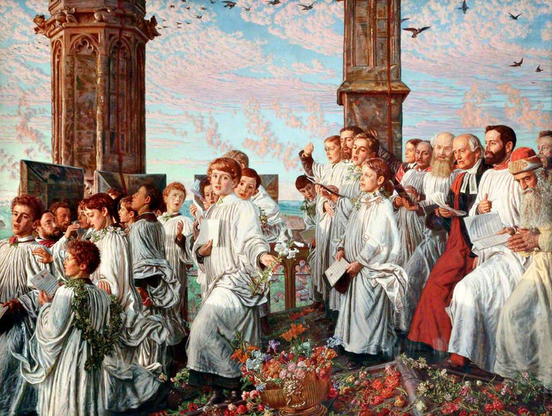Voorjaarsmorgen op de toren van de Madeleine - William Holman Hunt