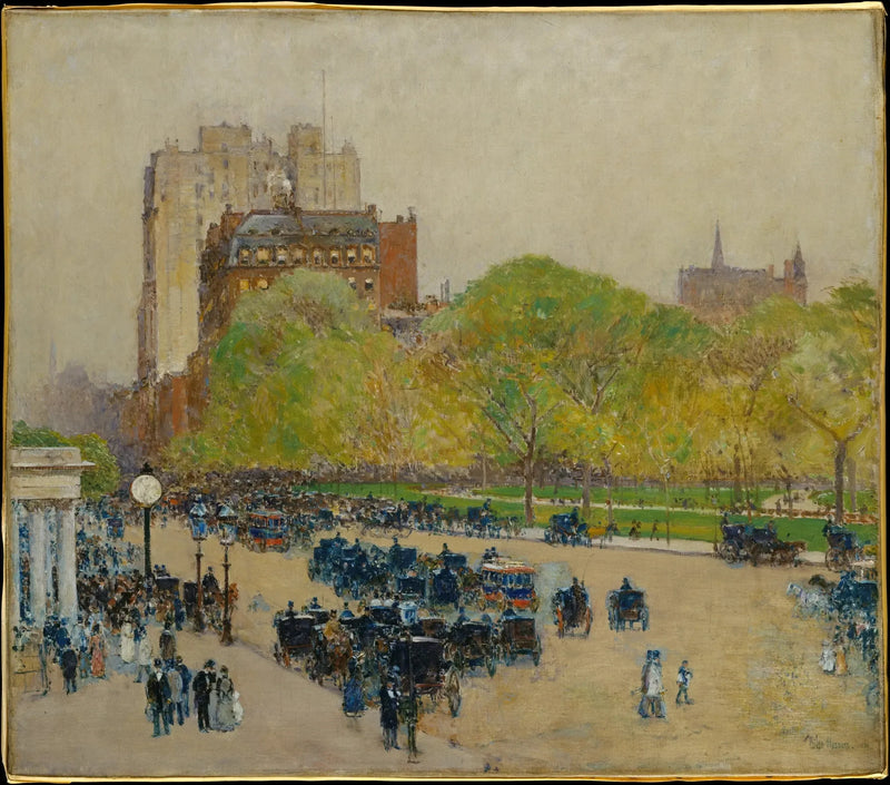 Lenteochtend in het hart van de stad - Childe Hassam

Source:
Matinée de printemps au cœur de la ville - Childe Hassam