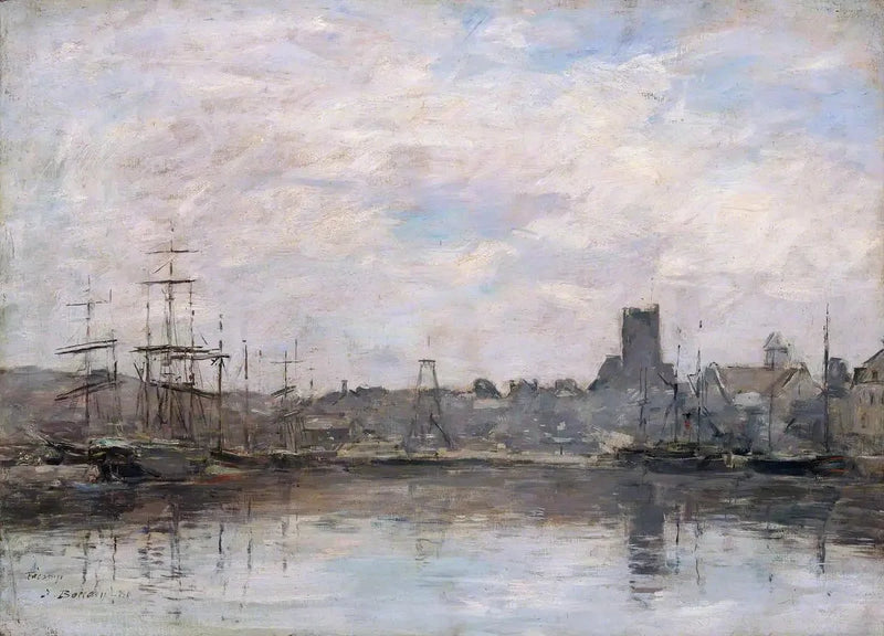 Septemberochtend: Haven van Fécamp - Eugène Boudin