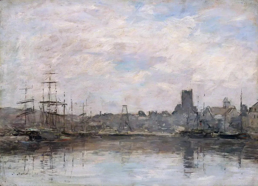 Septemberochtend: Haven van Fécamp - Eugène Boudin