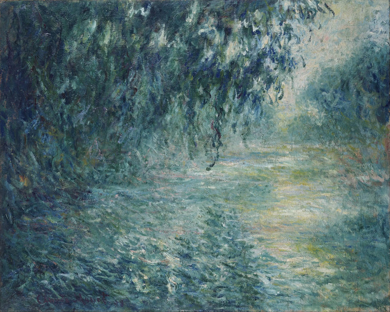 Ochtend op de Seine, regenachtig weer - Claude Monet