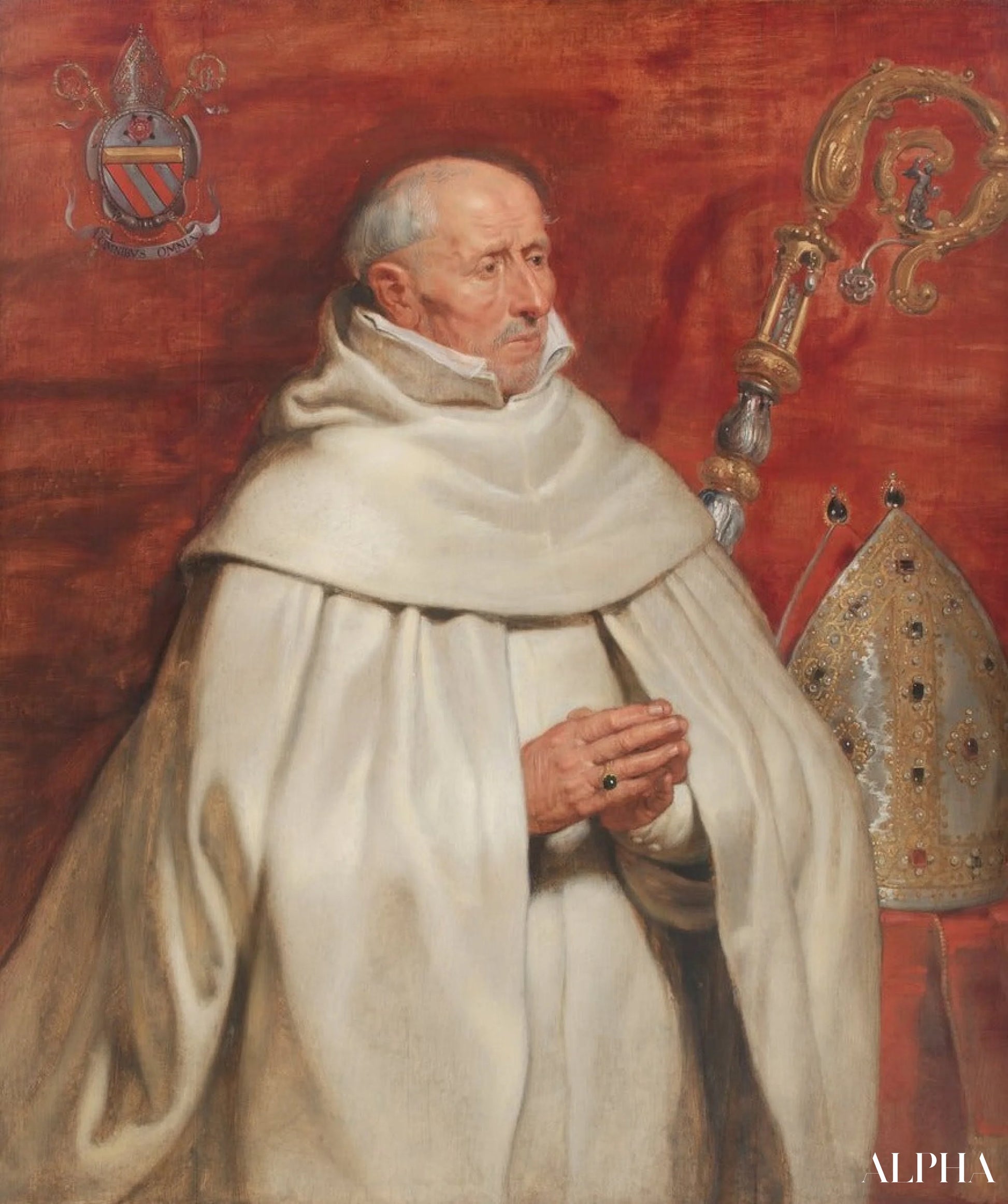 Matthaeus Yrsselius (1541-1629), abt van de abdij van Sint-Michiel in Antwerpen - Peter Paul Rubens - Reproducties van schilderijen en hoogwaardige schilderkunst