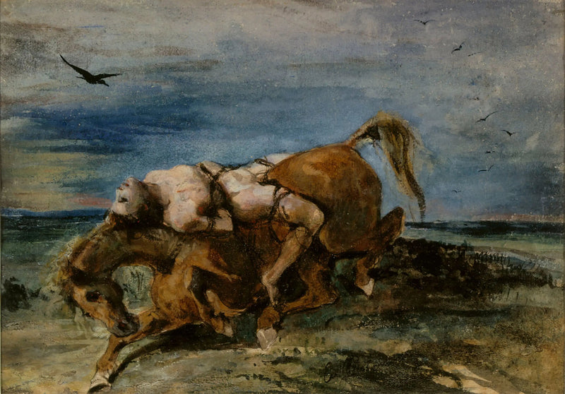 Mazeppa op het stervende paard - Eugène Delacroix