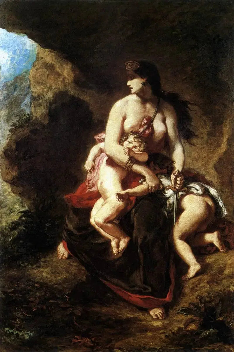 Medea woedend - Eugène Delacroix