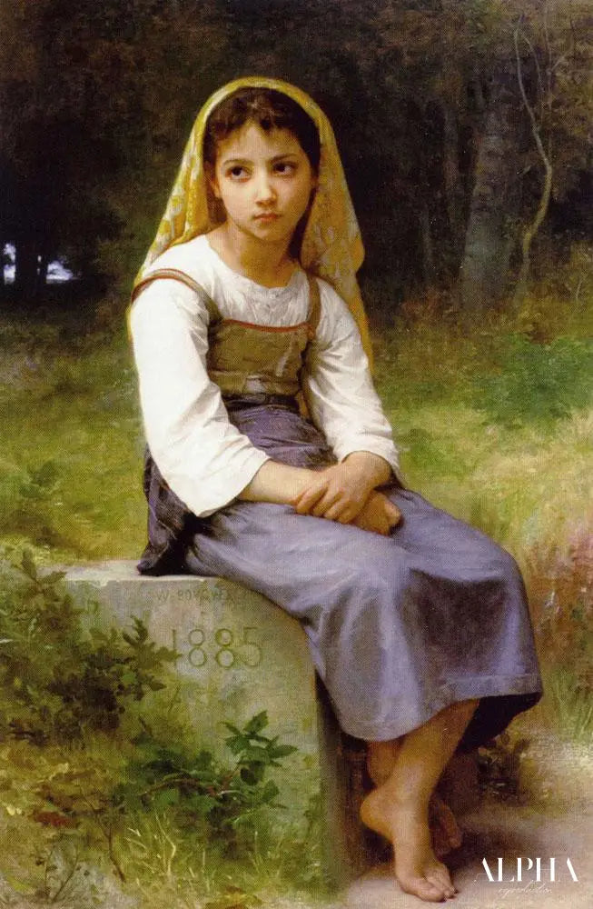 Méditation de William Bouguereau - Reproductions de tableaux et peintures haut de gamme