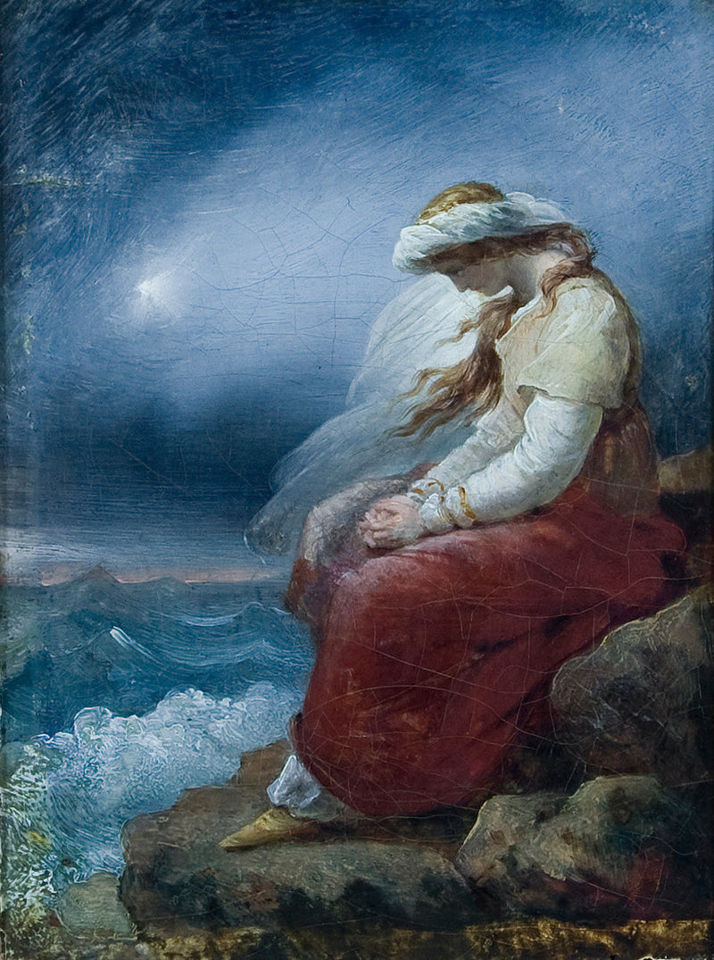 Médora op de rots - Ary Scheffer