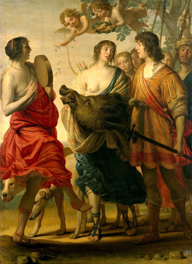 Méléagre en Atalante - Gerrit van Honthorst