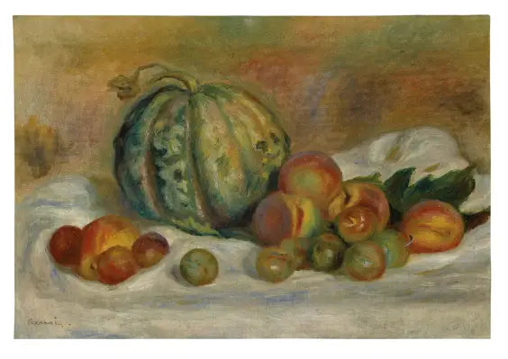 Meloen en fruit - Pierre-Auguste Renoir