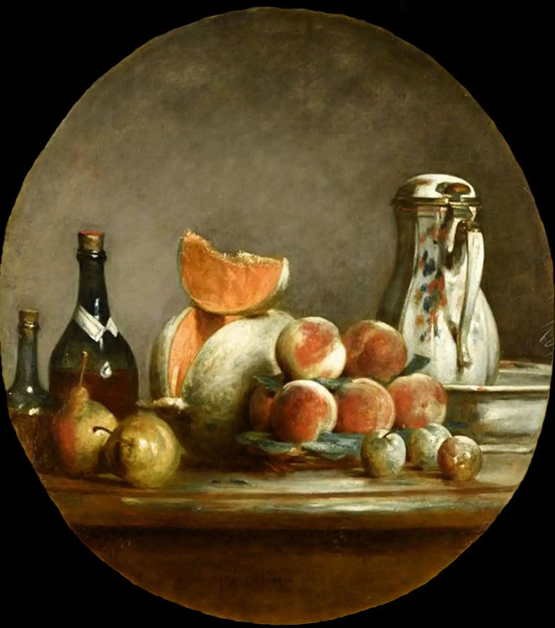 Meloen, Peren, Perziken en Pruimen - Jean Simeón Chardin