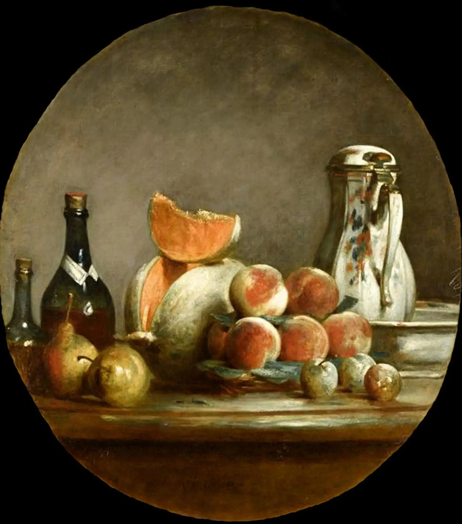 Meloen, Peren, Perziken en Pruimen - Jean Simeón Chardin