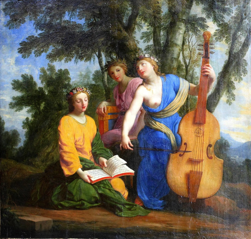 Melpomène, Érato en Polymnie - Eustache Le Sueur