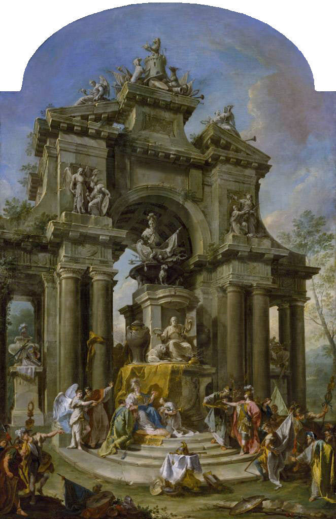 Herdenking aan James, eerste graaf van Stanhope - Giovanni Battista Pittoni