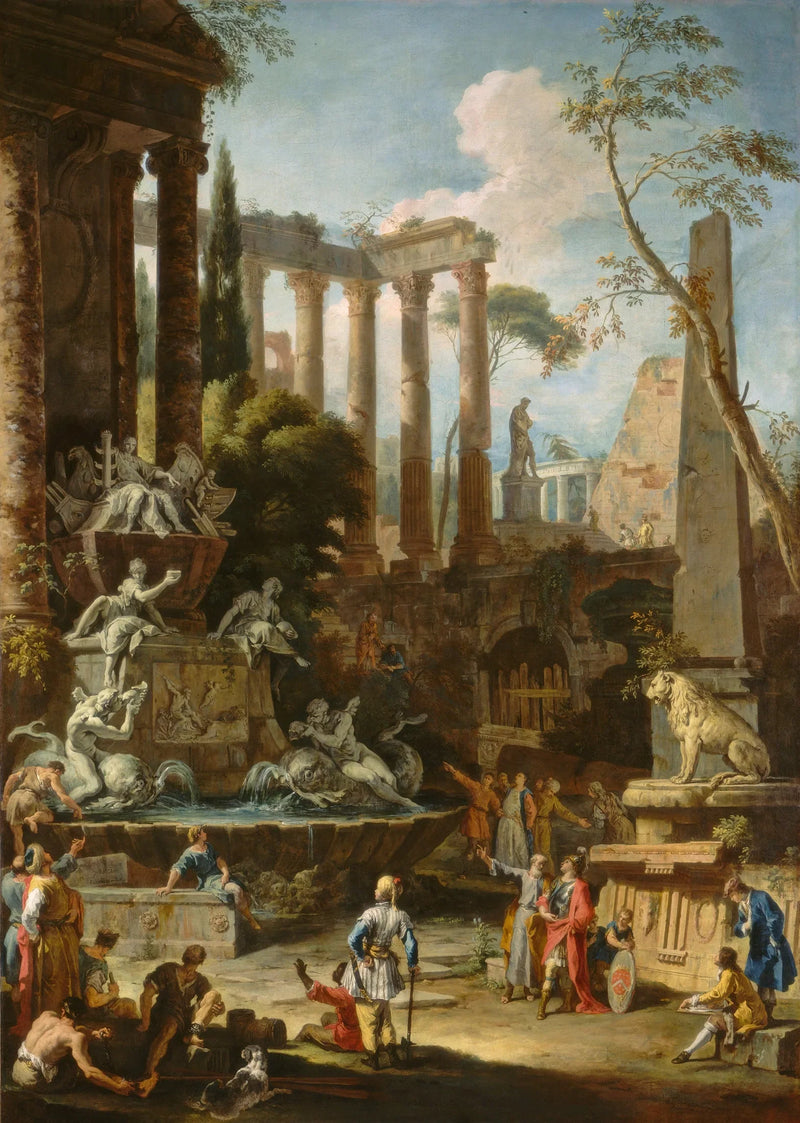 Herdenking aan admiraal Sir Clowdisley Shovell - Sebastiano Ricci