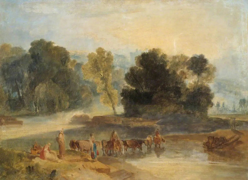 Mannen met Paarden die een Rivier Oversteken - J. M. W. Turner
