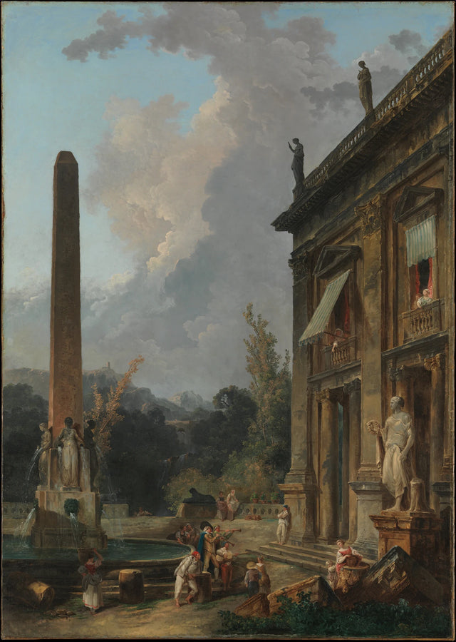 Ménestrels errants - Hubert Robert