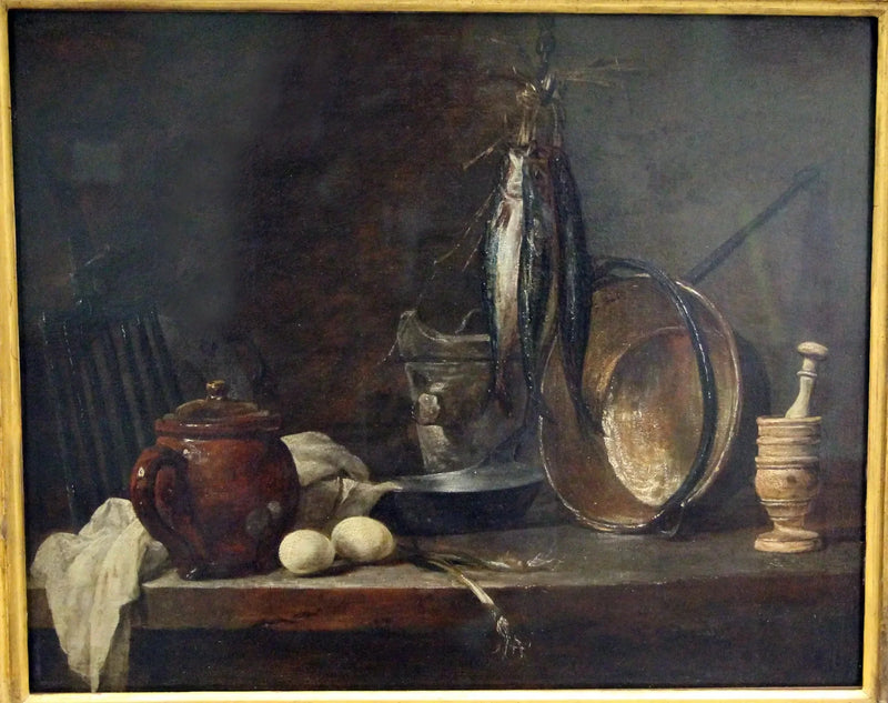 Menu van vasten en Keukengerei - Jean Simeón Chardin