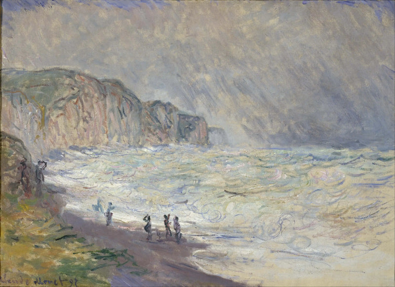 Woelige zee bij Pourville - Claude Monet