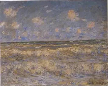 Woelige zee - Claude Monet