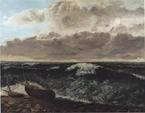 Onstuimige Zee - Gustave Courbet