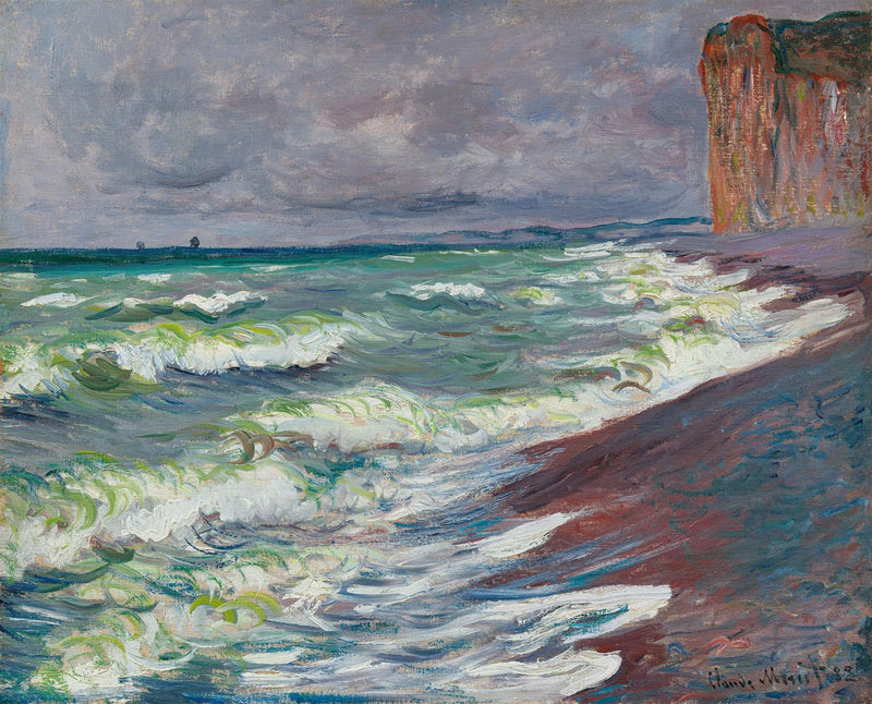 Woelige zee bij Pourville - Claude Monet