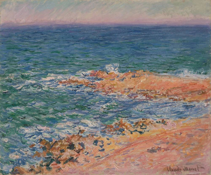De zee bij Antibes - Claude Monet