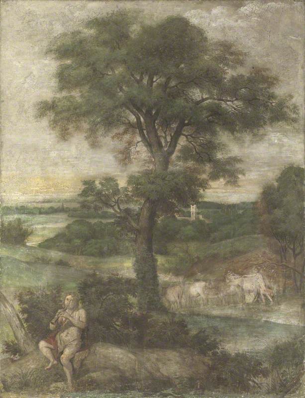 Mercurius die de kuddes van Admète steelt - Domenichino