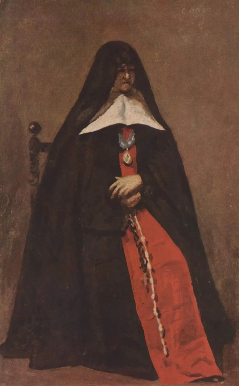 Moeder Marie-Héloïse des Dix Vertus - Jean-Baptiste Camille Corot