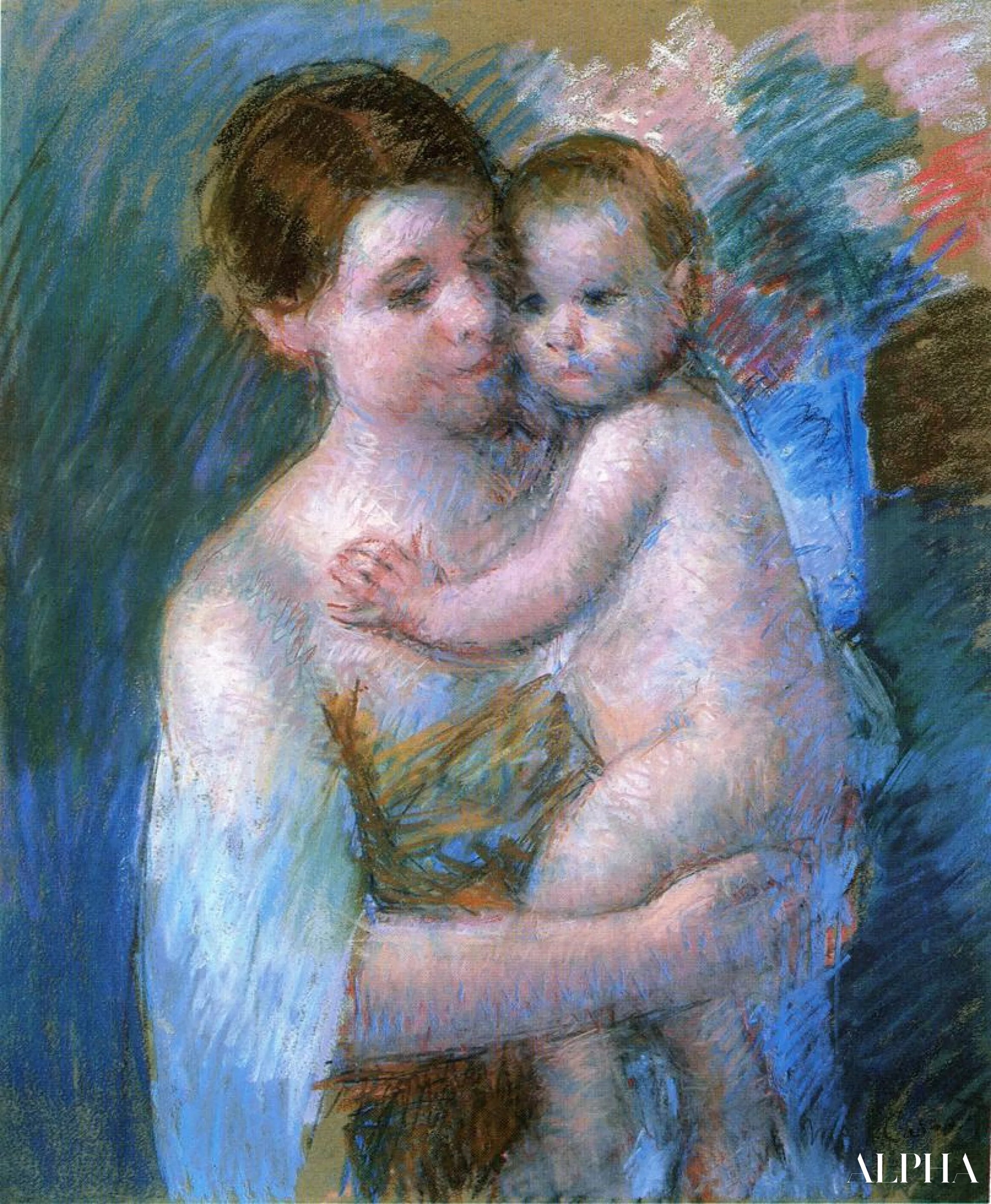 Moeder met haar baby - Mary Cassatt - Reproducties van schilderijen en hoogwaardige schilderijen