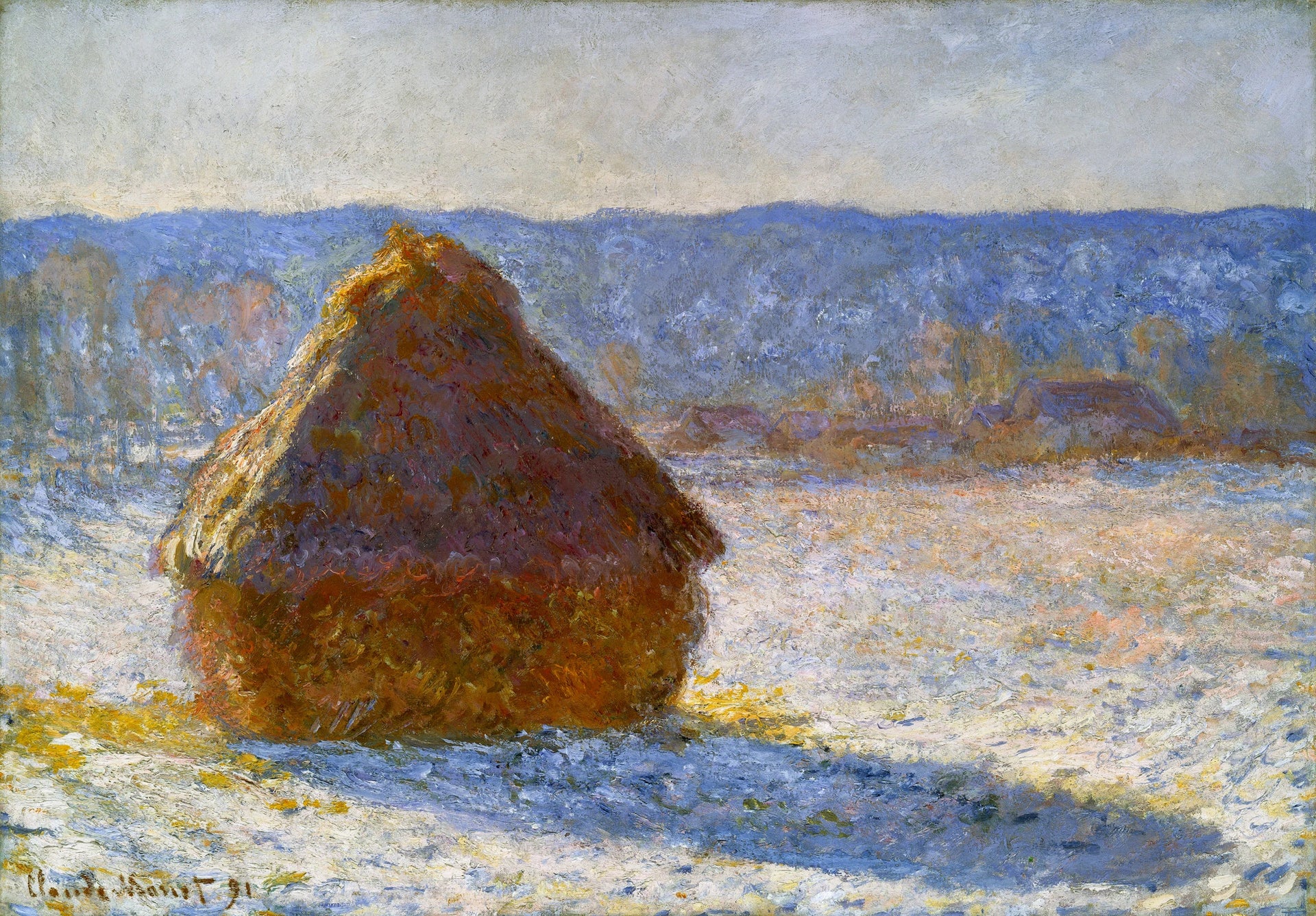 Meule, effet de neige, le matin W1280 de Claude Monet – Museum of Fine Arts Boston 1970.253