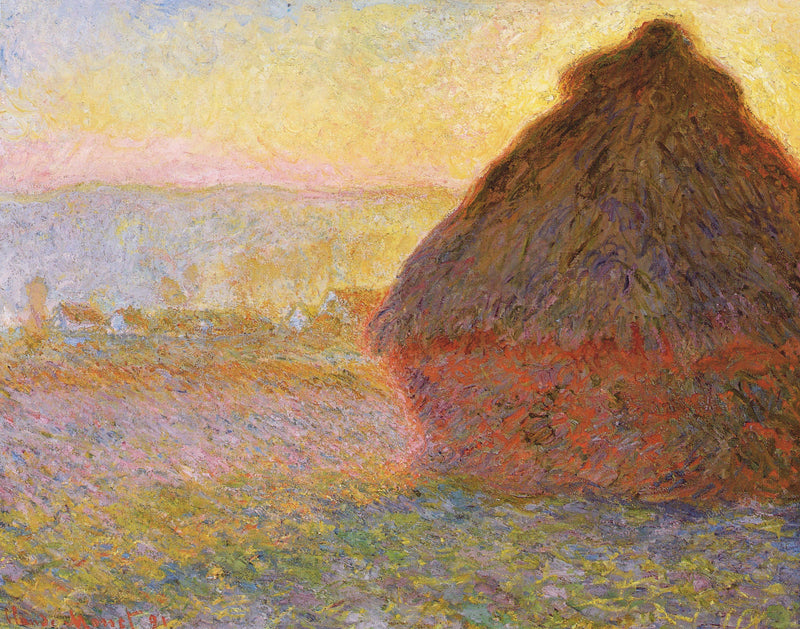 Grindstone, ondergaande zon W1289 - Claude Monet