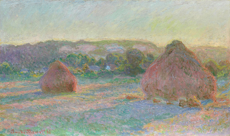 Tarwewielen, einde zomer W1269 - Claude Monet