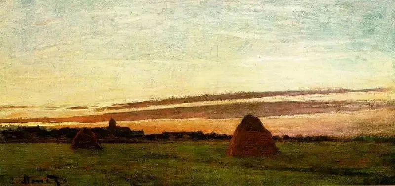 Slijpwielen bij Chailly, rijzende zon W55a - Claude Monet