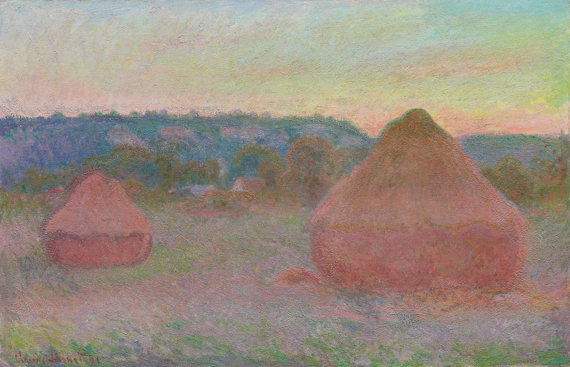 Twee molenstenen, verval van de dag, herfst W1270 - Claude Monet