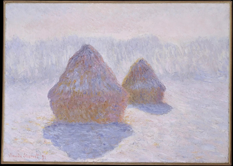 Meules, winterse sfeer - Claude Monet