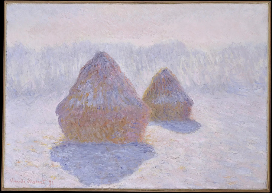 Meules, winterse sfeer - Claude Monet