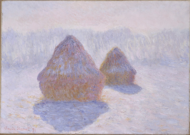 Meules, winterse sfeer - Claude Monet