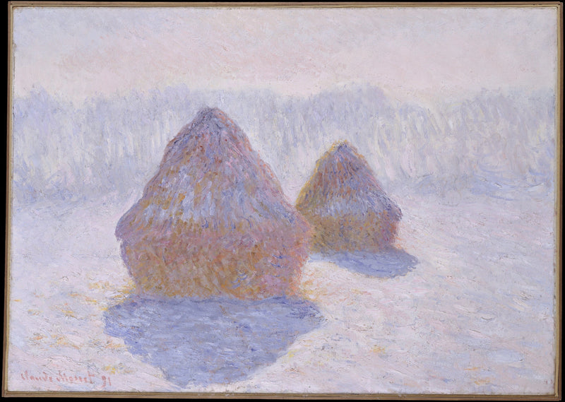 Slijpwielen, sneeuw - en zonne-effect W1279 - Claude Monet