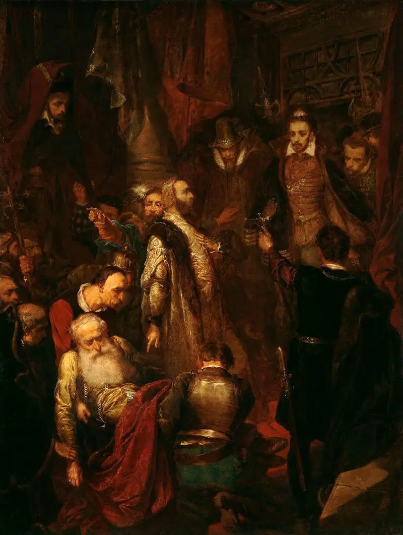 Moord op Wapowski tijdens de kroning van Henryk Walezy door Jan Matejko - Jan Matejko

Source:
Meurtre de Wapowski lors du couronnement d'Henryk Walezy par Jan Matejko - Jan Matejko