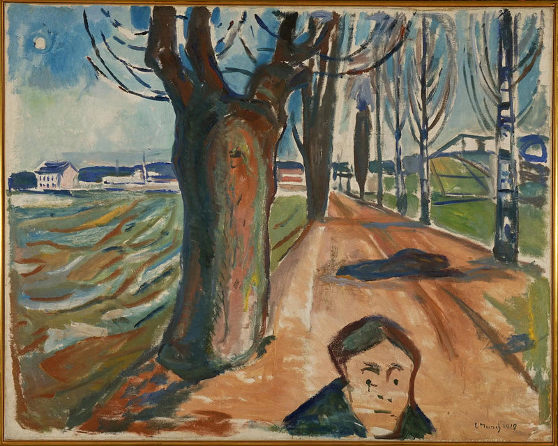 Moord op de weg - Edvard Munch