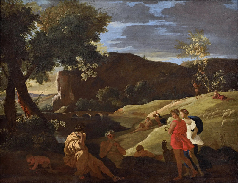 Midas, Pan en herders - Nicolas Poussin