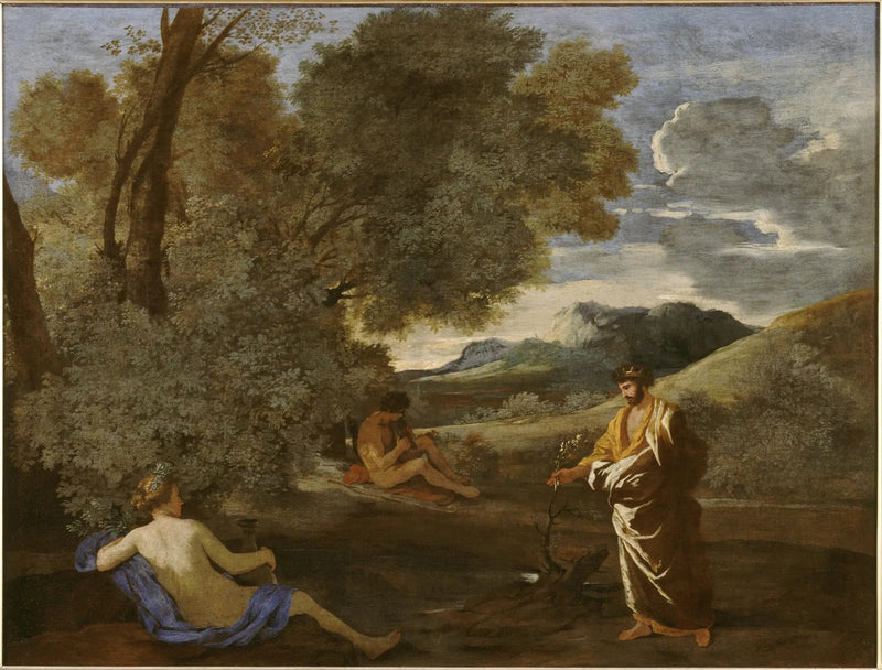 Midas die verandert in of de tak van een eik - Nicolas Poussin