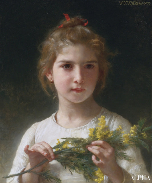 Mimosa - William Bouguereau - Reproductions de tableaux et peintures haut de gamme