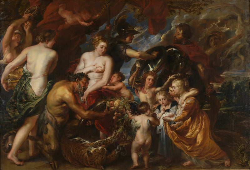Minerva die de vrede van Mars beschermt - Peter Paul Rubens