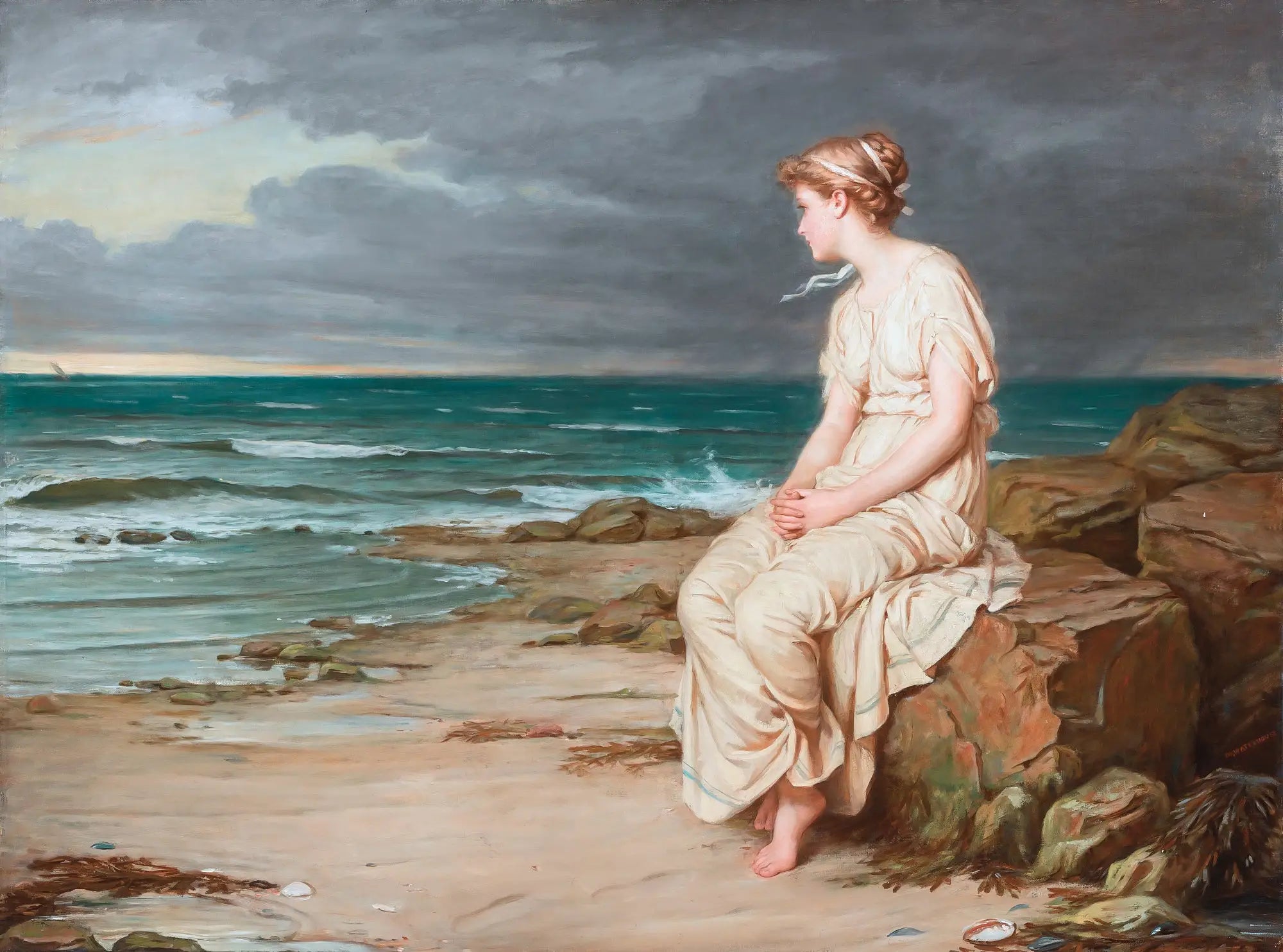 Reproduction du tableau « Miranda  - John William Waterhouse » par Alpha Reproduction en peinture à l’huile