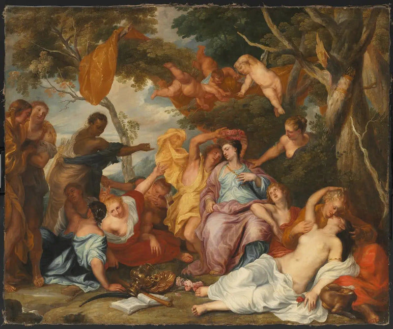 Mirtel die een Amaryllis bekroont - Antoine van Dyck

Source:
Mirtillo couronnant Amarillis - Antoine van Dyck